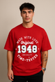 Men’s "Original 1948" Retro Graphic Oversized T-shirt