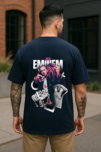 Men’s "Eminem" Icon Back Graphic Oversized T-shirt