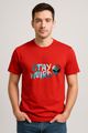 Unisex "STAY WEIRD" Alien Graphic Regular Fit T-shirt