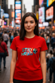 Unisex "STAY WEIRD" Alien Graphic Regular Fit T-shirt