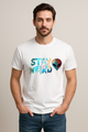 Unisex "STAY WEIRD" Alien Graphic Regular Fit T-shirt
