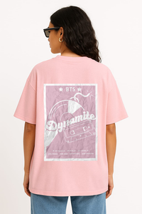 Women's "Dynamite" Cassette Printed Oversized T-shirt -BTS Inspired