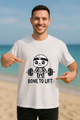 Men's "Bone to Lift" Printed Oversized T-shirt