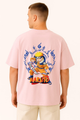 Naruto Ramen & Silhouette Printed Oversized T-shirt
