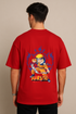 Naruto Ramen & Silhouette Printed Oversized T-shirt
