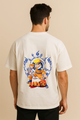 Naruto Ramen & Silhouette Printed Oversized T-shirt