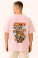 Naruto Dynamic Pose Printed Oversized T-shirt