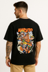Naruto Dynamic Pose Printed Oversized T-shirt