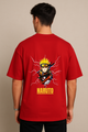 Naruto Character Collage Printed Oversized T-shirt