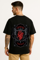 Men's "Crimson Temptress" Oversized Crew Neck T-shirt