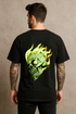 Men's "Skull Inferno" Oversized T-Shirt