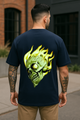 Men's "Skull Inferno" Oversized T-Shirt