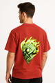 Men's "Skull Inferno" Oversized T-Shirt