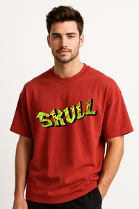 Men's "Skull Inferno" Oversized T-Shirt