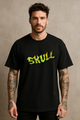 Men's "Skull Inferno" Oversized T-Shirt