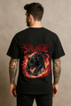 Men's "Savage Inferno" Oversized Crew Neck T-shirt