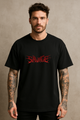Men's "Savage Inferno" Oversized Crew Neck T-shirt