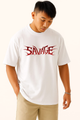 Men's "Savage Inferno" Oversized Crew Neck T-shirt