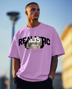 Men’s “Realistic” Oversized Crew Neck T-Shirt