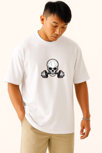 Men's "Mind& Muscle" Oversized Crew Neck T-shirt