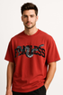 Men's "Fearless Serpent" Oversized Crew Neck T-shirt