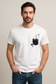 Men's "Pocket Universe" Regular Fit Crew Neck T-shirts