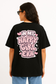 Women's "In My Happy Girls Era" Oversized Crew Neck T-shirt