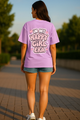 Women's "In My Happy Girls Era" Oversized Crew Neck T-shirt
