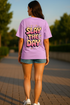 Women's "Slay The Day" Oversized Crew Neck T-shirt