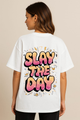 Women's "Slay The Day" Oversized Crew Neck T-shirt