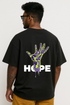 Unisex "Hope" Graphic Oversized Crew Neck T-shirt