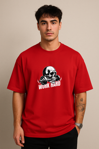 Men's "DISCIPLINE & CONSISTENCY" Gym Graphic Oversized T-shirt