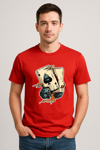 Men's "Aces&Dice" Graphic Regular Fit T-Shirt
