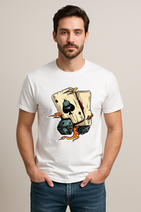 Men's "Aces&Dice" Graphic Regular Fit T-Shirt