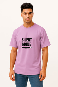Men's "Social Introvert" Graphic Oversized Crew Neck T-shirt
