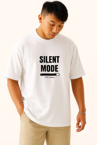 Men's "Social Introvert" Graphic Oversized Crew Neck T-shirt