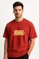 Men's "I Just Need Some Space" Graphic Oversized Crew Neck T-shirt