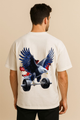 Men's "Power Lifter" Graphic Oversized Crew Neck T-shirt -GYM Inspired
