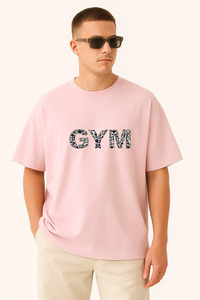 Men's "Power Lifter" Graphic Oversized Crew Neck T-shirt -GYM Inspired