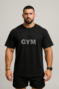 Men's "Power Lifter" Graphic Oversized Crew Neck T-shirt -GYM Inspired
