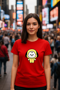 Women’s BT21 CHIMMY Graphic Regular Fit T-shirt -BTS Inspired