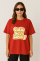 Women’s "Cutie Sexy Lovely" Oversized Graphic T-shirt -BTS Inspired
