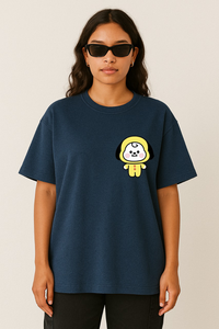 Women’s "Carbonara Lachimolala" Graphic Oversized T-shirt -BTS Inspired( Jimin Army)