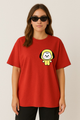 Women’s "Carbonara Lachimolala" Graphic Oversized T-shirt -BTS Inspired( Jimin Army)