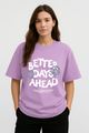 Unisex "Better Days Ahead" Graphic Oversized T-shirt