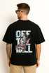 Men's "Off The Wall" Skateboard Graphic Oversized T-shirt