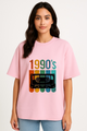 Unisex "1990's Cassette Tape" Graphic Oversized T-shirt