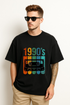 Unisex "1990's Cassette Tape" Graphic Oversized T-shirt
