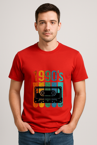 Unisex "Rewind to Cool: 1990s Cassette" Regular T-Shirt