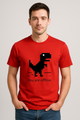 Men’s "You Are Offline" Pixel Dinosaur Graphic Regular Fit T-shirt